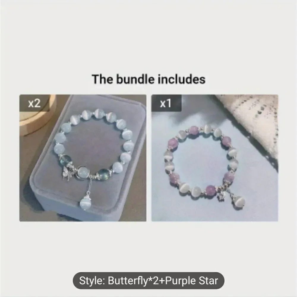 Hello kitty or Butterfly charm bracelet